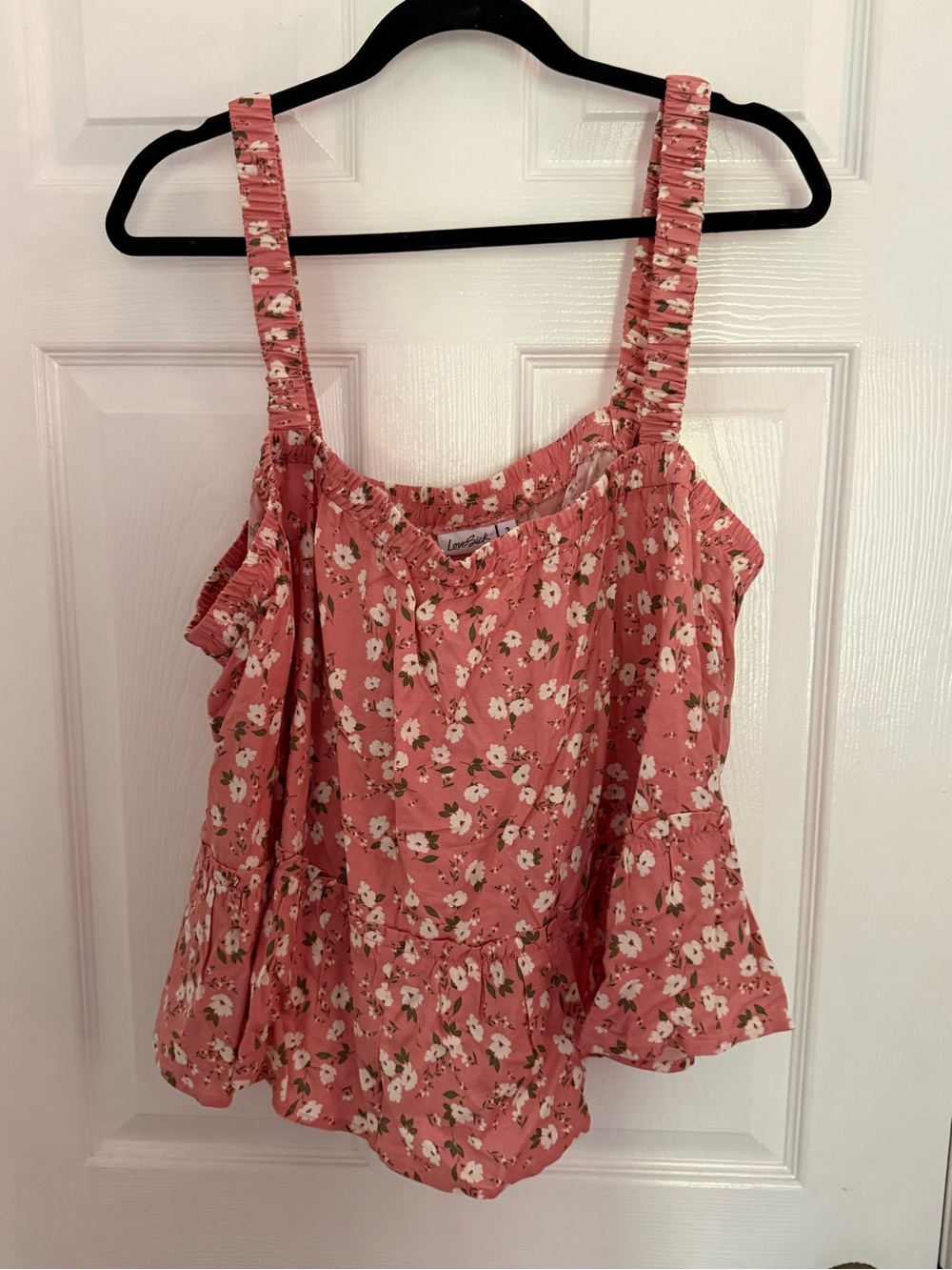 Torrid LoveSick Rosette Floral Smocked Tank size 3